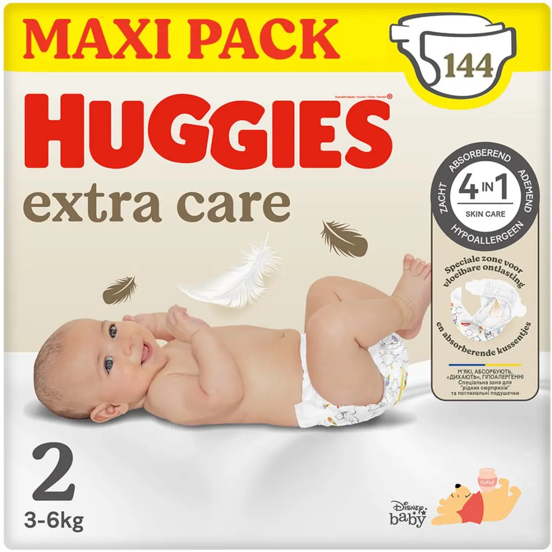 Huggies Extra Care Luiers Maat 2 144 Stuks