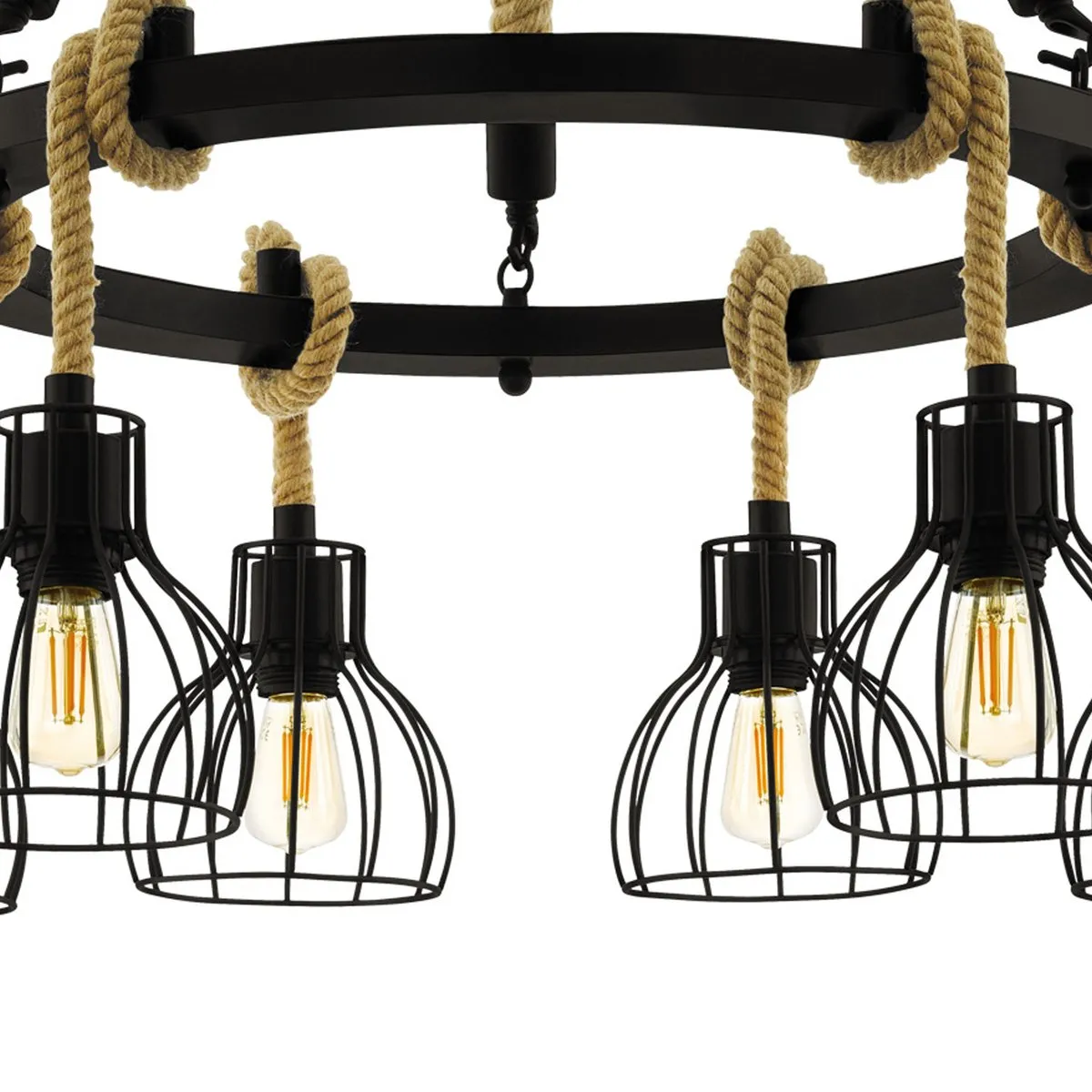 Eglo Rampside Hanglamp Ø76cm - Zwart
