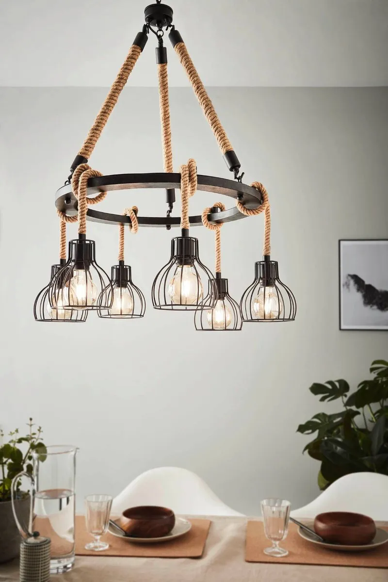 Eglo Rampside Hanglamp Ø76cm - Zwart