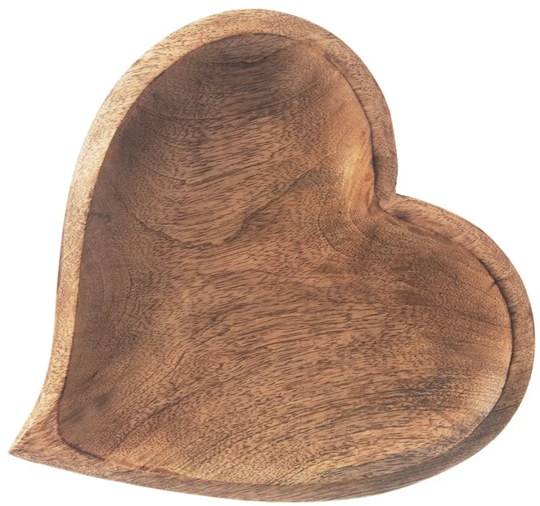 Orion Houten Hartvormig Snackbord 25x25cm