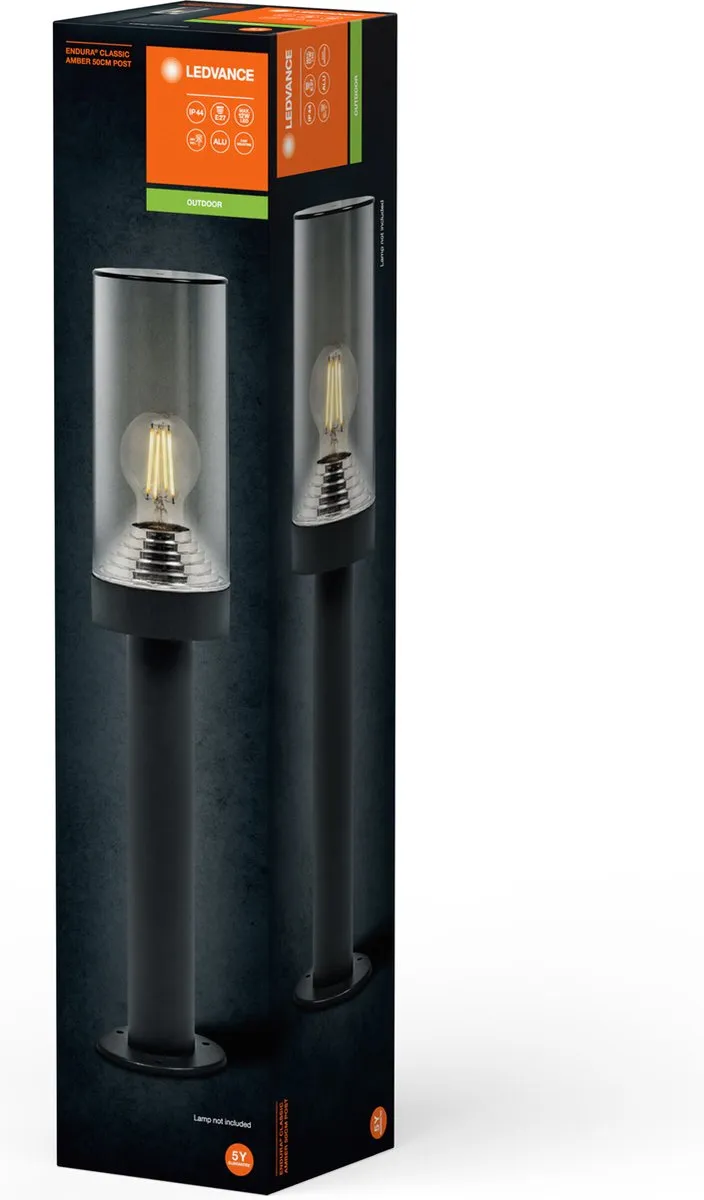 LEDVANCE Endura Classic Amber Wandlamp 50cm - Grijs