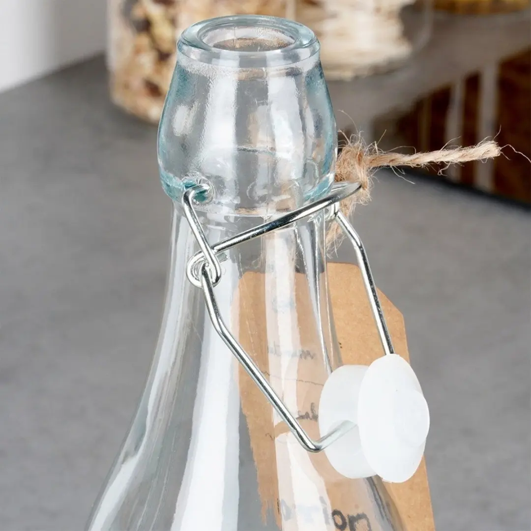 Orion Retro Glazen Fles 1L - Transparant - afbeelding 6 van 6