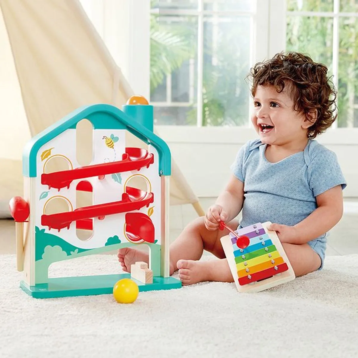 Hape Melody Mansion Ballenloop - Multicolor