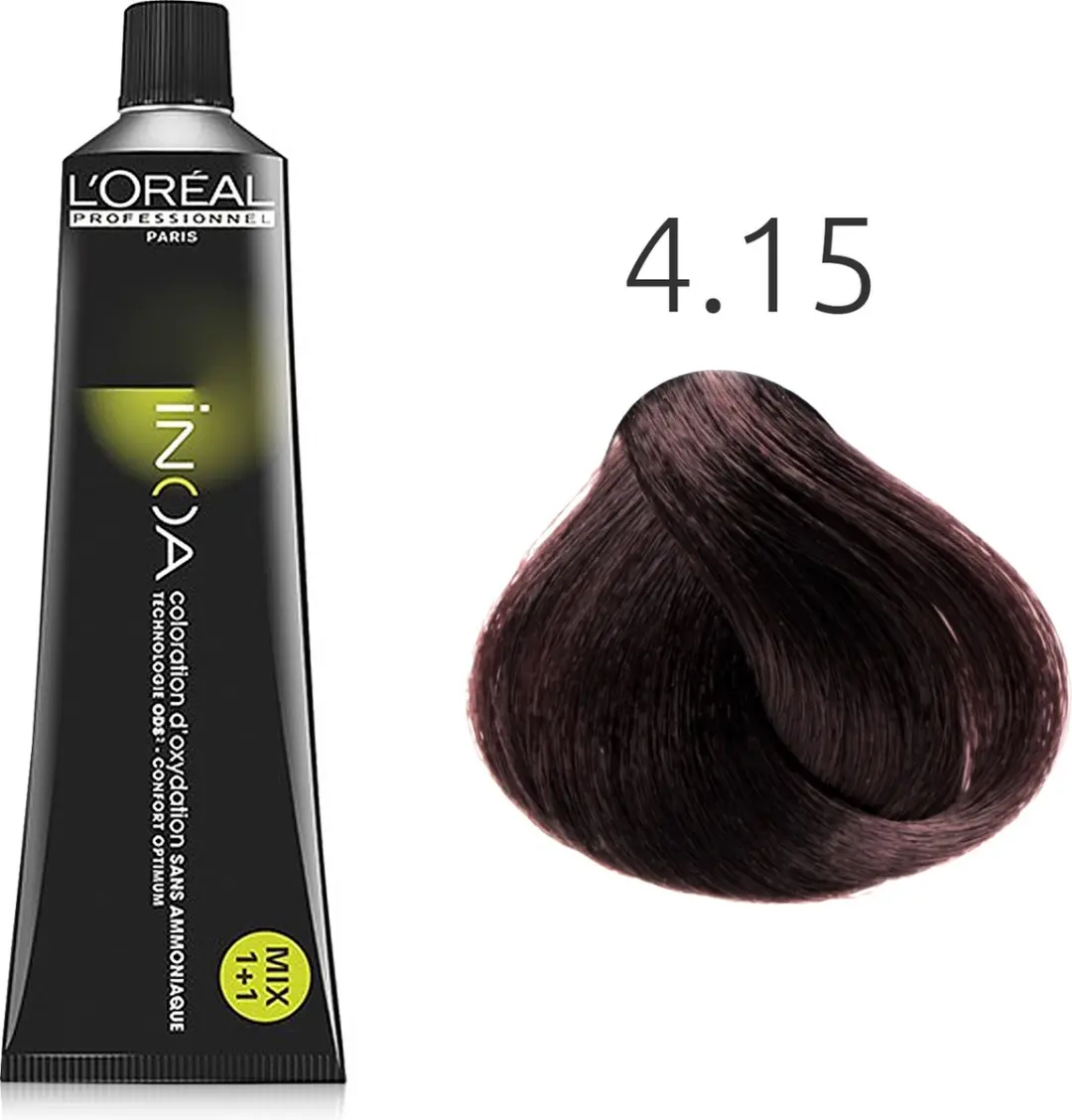 L'Oréal Paris INOA 4.15 As Mahoniebruin 60ml