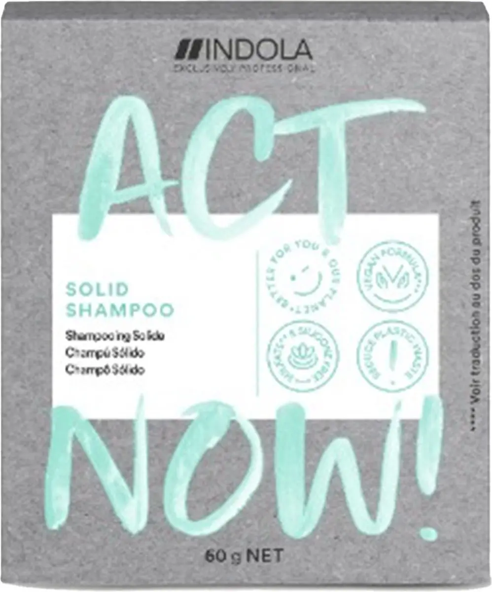 Indola ActNow Solid Shampoo 60g