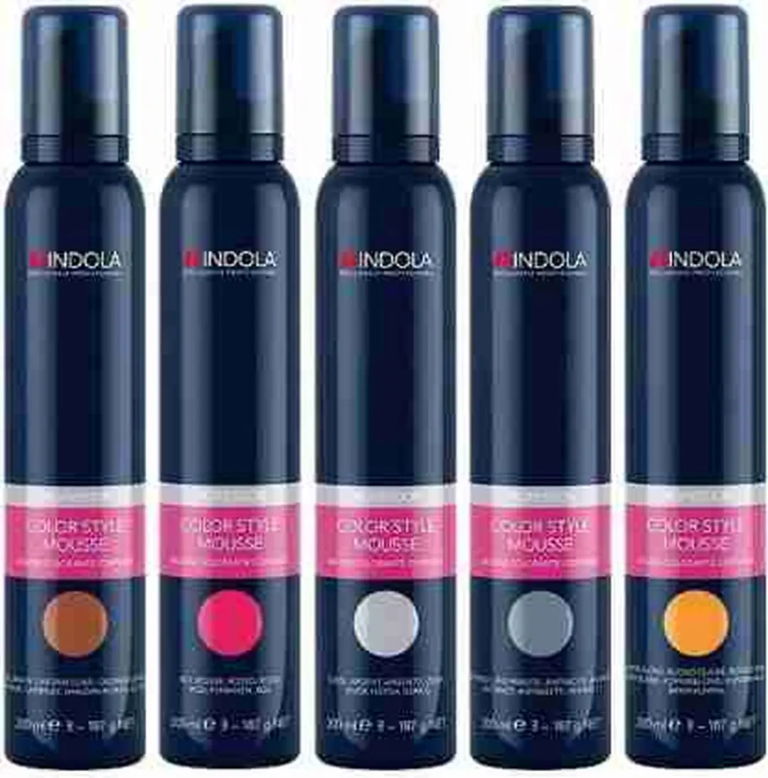 Indola Color Style Mousse Midden Bruin 200ml