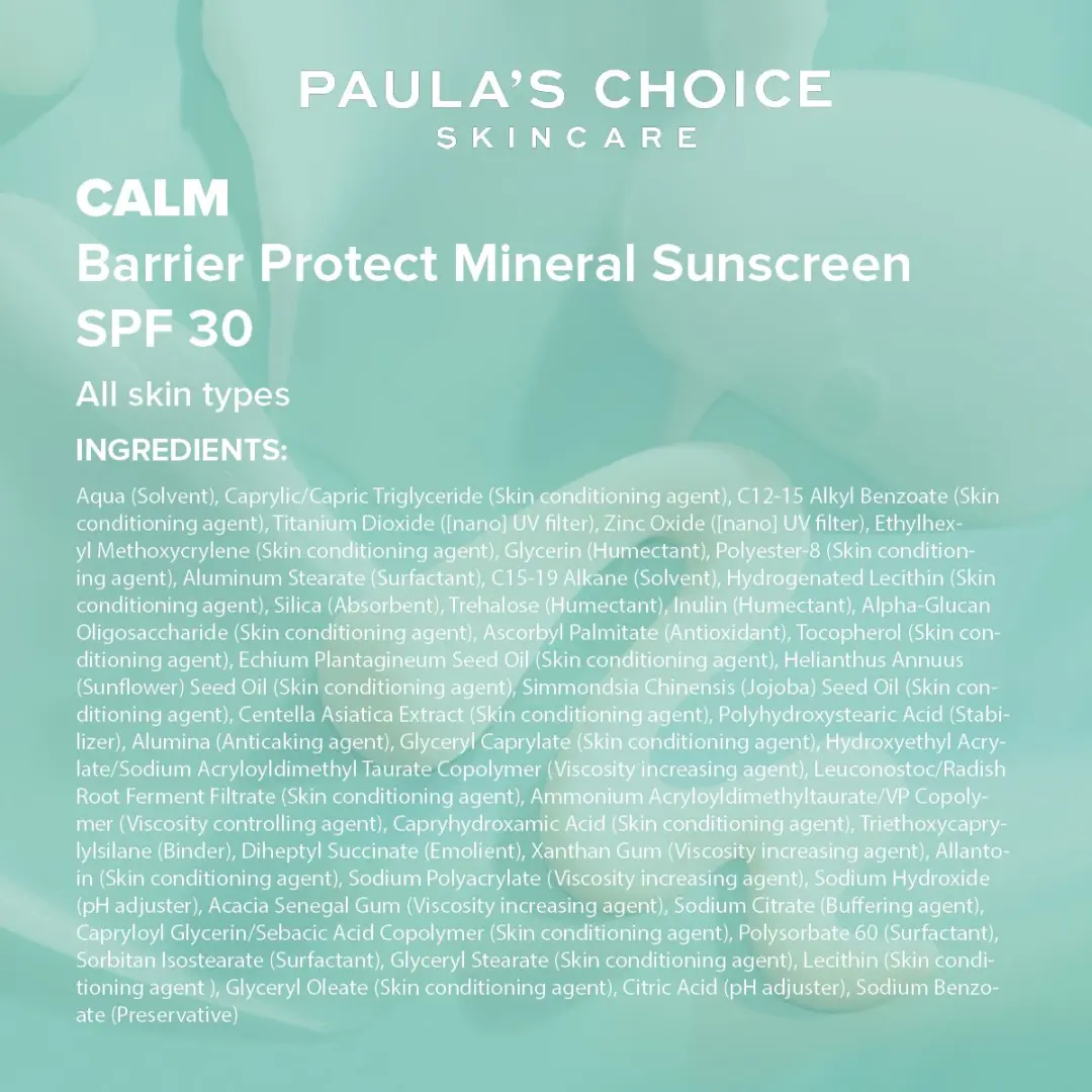 Paula's Choice CALM Barrier Protect Mineral Dagcrème SPF 30 - 60ml