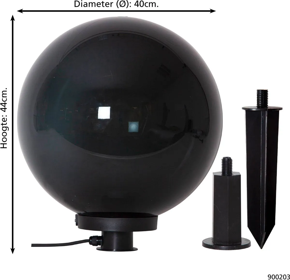 Eglo Monterollo Prikspot 40cm - Zwart
