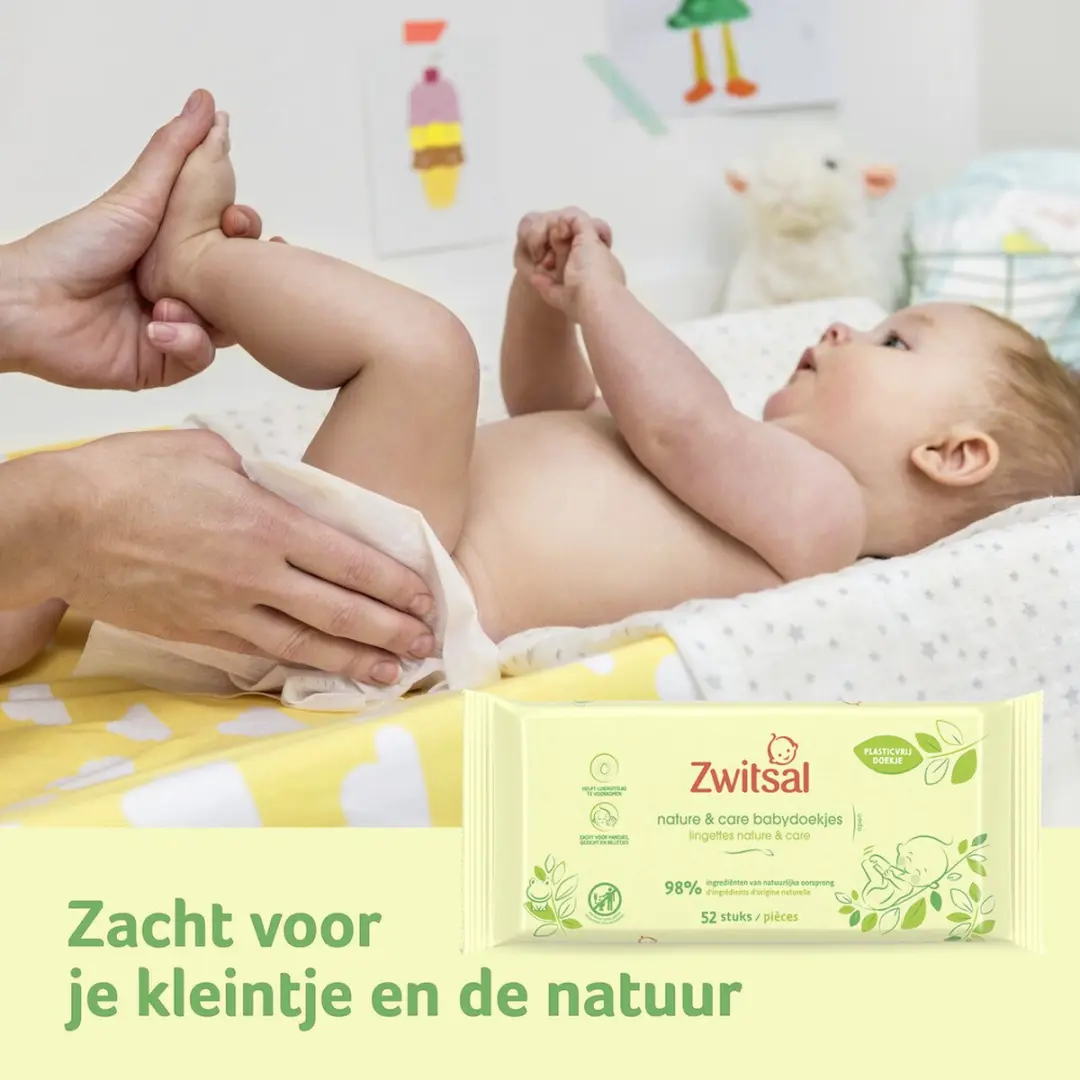 Zwitsal Nature & Care Billendoekjes - 1248 Stuks (2x624)