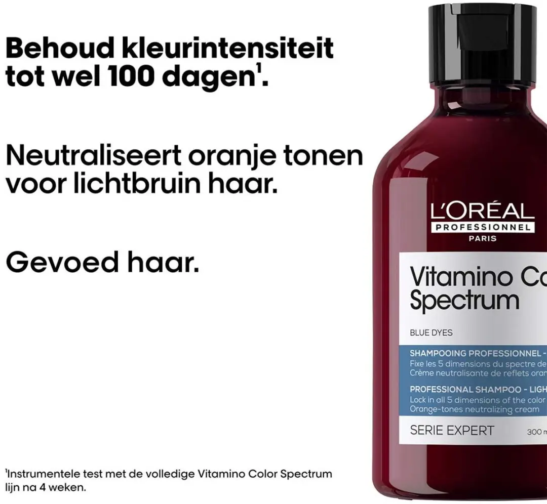 L'Oréal Professionnel Vitamino Color Spectrum Blauwe Shampoo 300ml - afbeelding 6 van 6