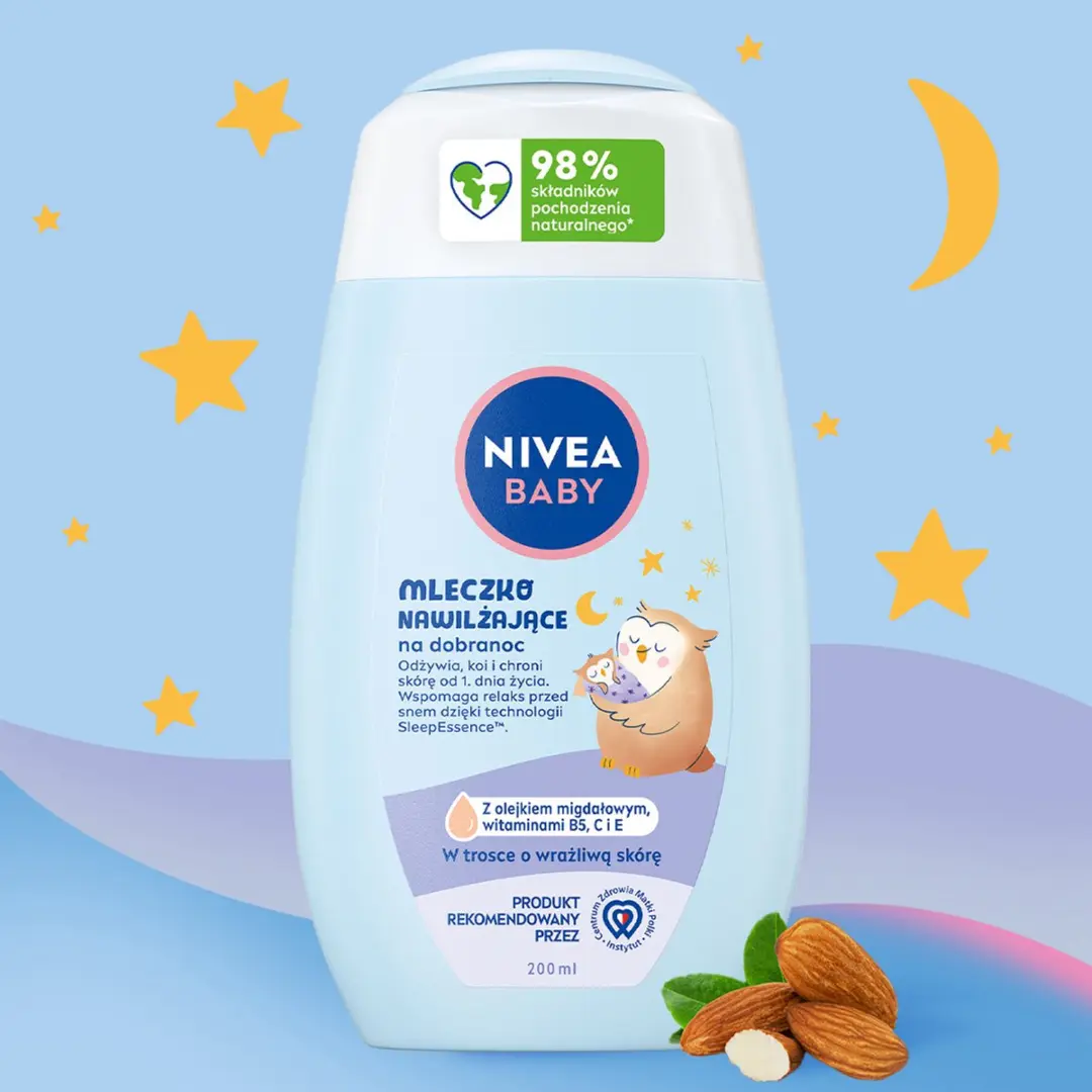 NIVEA Baby Hydraterende Melk 200ml - Amandelolie