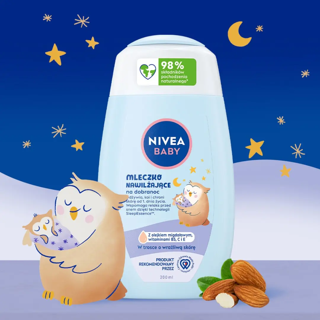 NIVEA Baby Hydraterende Melk 200ml - Amandelolie