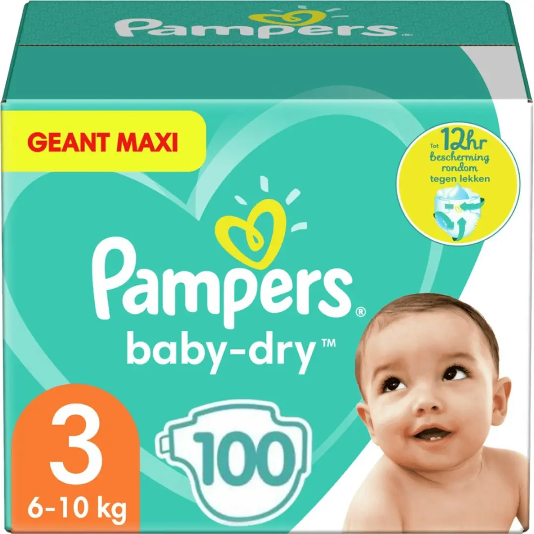 Pampers Baby-Dry Luiers Maat 3 100 Stuks