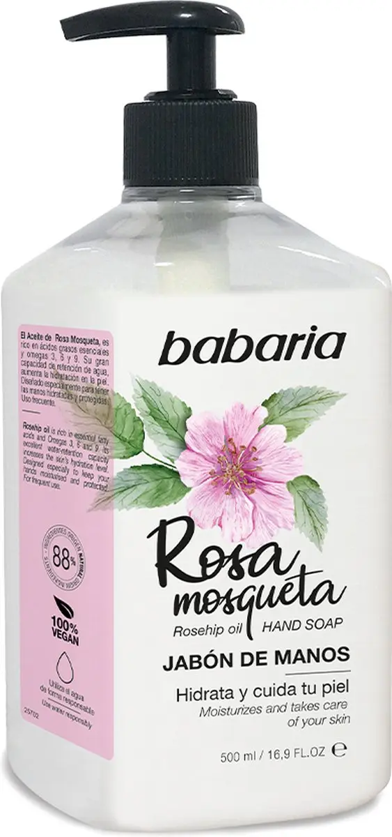 Babaria Handzeep Rozenbottel Rosa Mosqueta 500ml