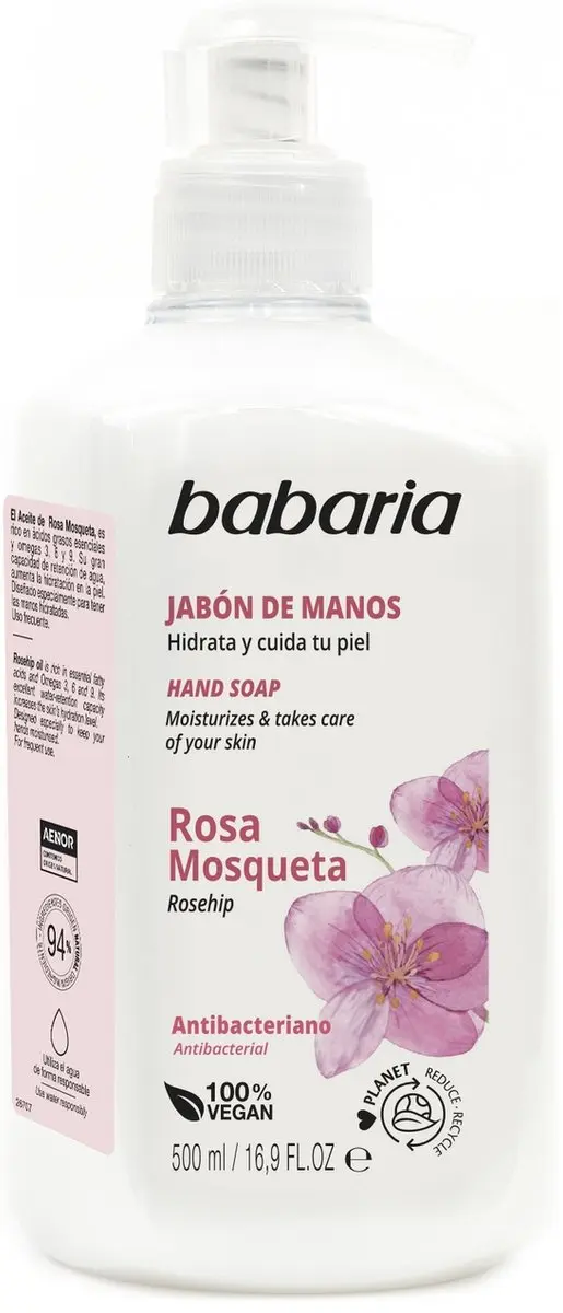Babaria Handzeep Rozenbottel Rosa Mosqueta 500ml