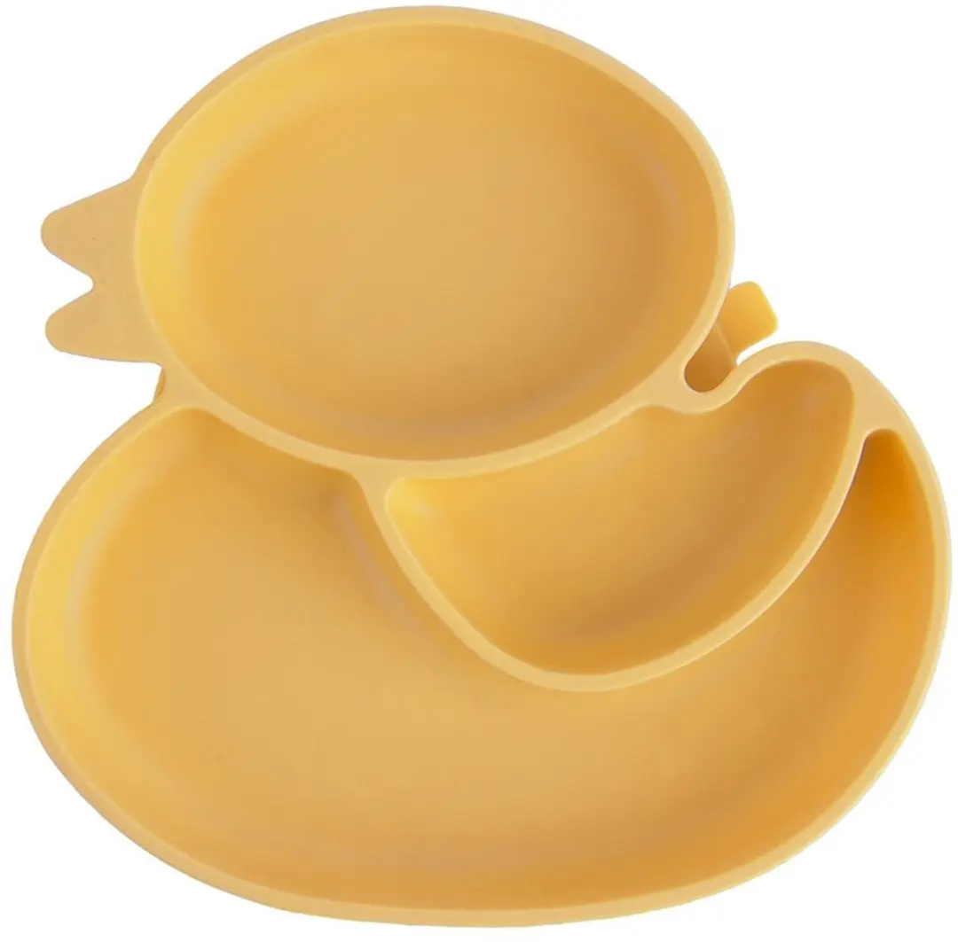 Orion Gele Eend Silicoon Kinderbord 19,5x19cm