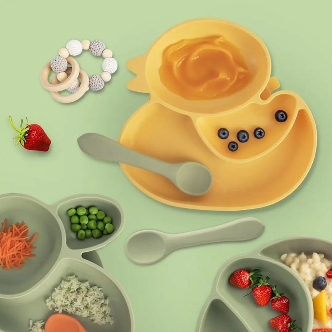 Orion Siliconen Kinderlepel - 14 cm - Groen