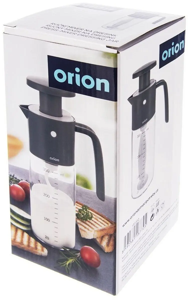 Orion Mixfles Handmatige Dressingmixer 350ml - Borosilicaatglas