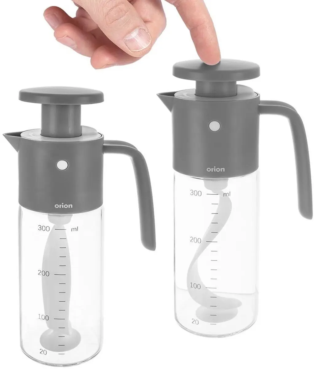 Orion Mixfles Handmatige Dressingmixer 350ml - Borosilicaatglas