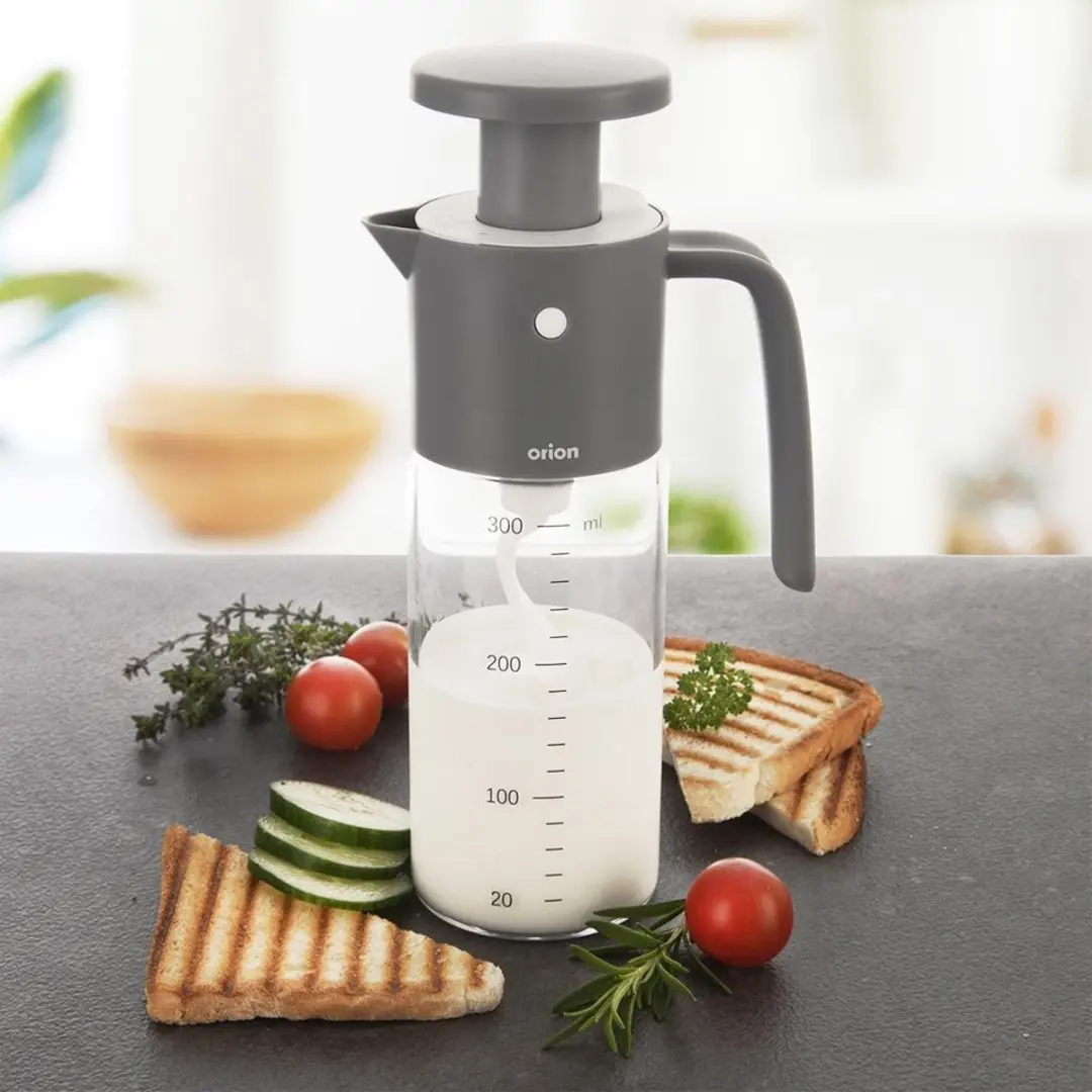 Orion Mixfles Handmatige Dressingmixer 350ml - Borosilicaatglas