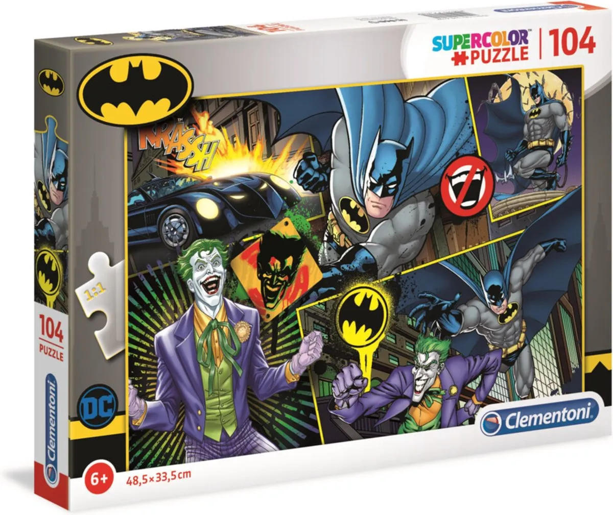 Clementoni Batman Puzzel 104 Stukjes - Multicolor