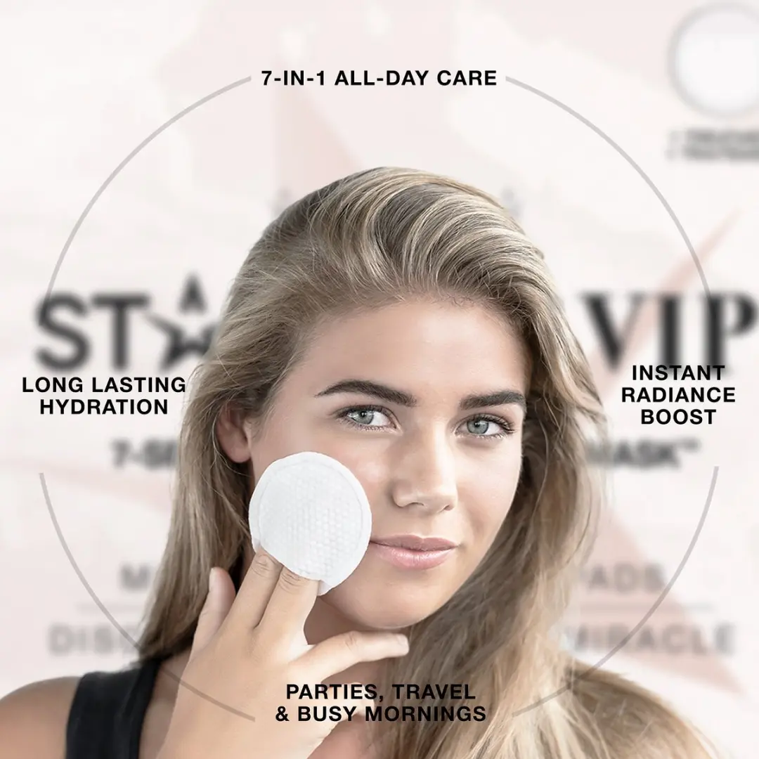 Starskin 7 Seconds All-Day Gezichtsmasker/Toner Pads - 18 Stuks