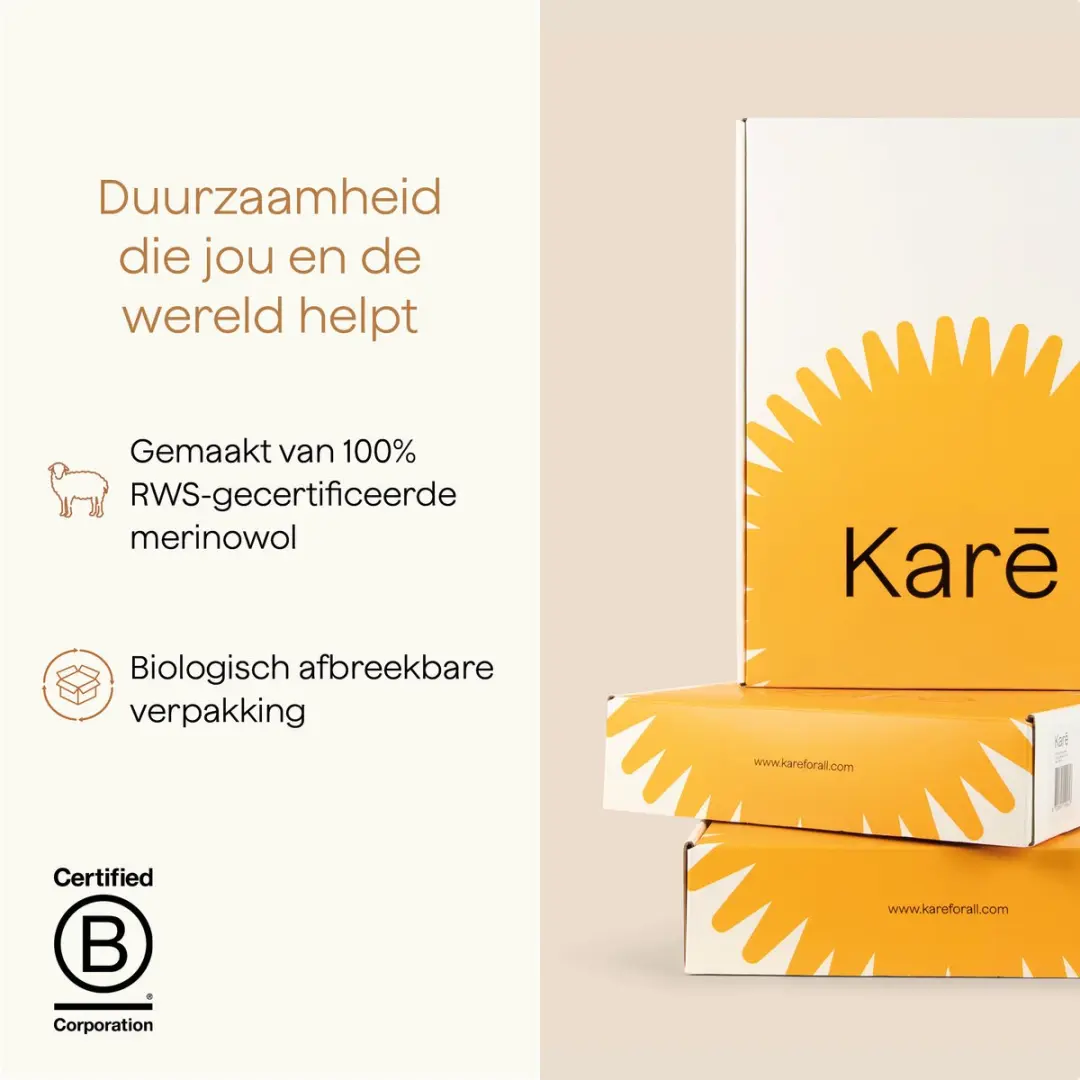 Kare Baby Deken Merino Wol Mid Grey 100x140cm
