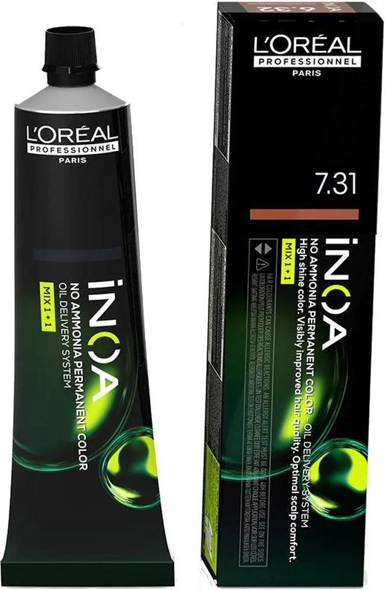 L'Oréal Professionnel Inoa 7.31 Gouden Asblond Permanent - 60g