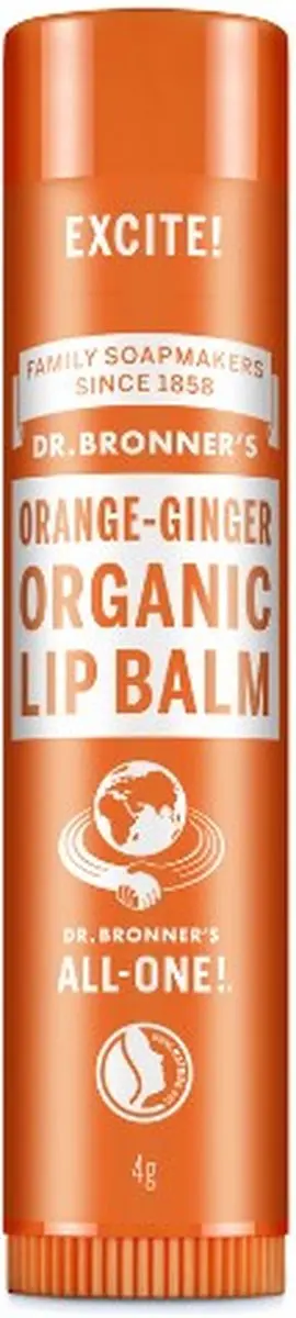 Dr. Bronner's Lippenbalsem Orange Ginger Organic - 4g