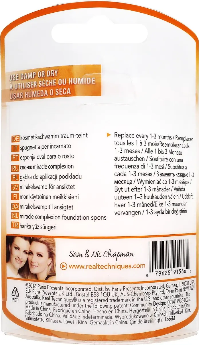 Real Techniques Miracle Complexion Sponge - Oranje
