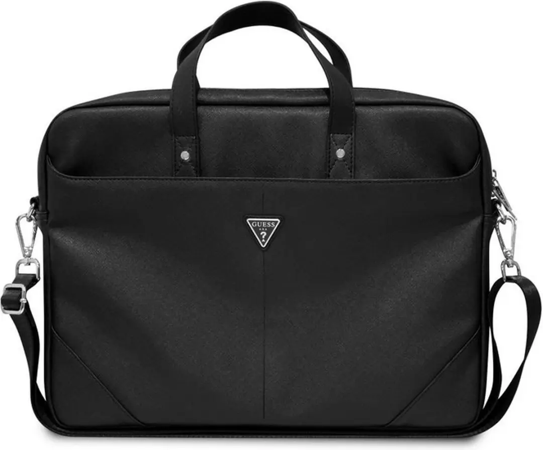 GUESS Saffiano Triangle Logo Laptoptas GUCB15PSATLK