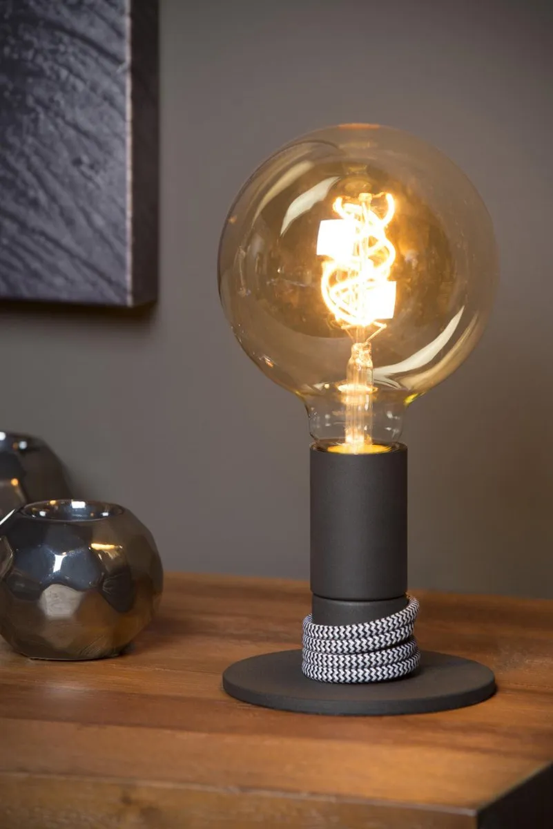 Lucide MARIT Tafellamp E27 - Zwart