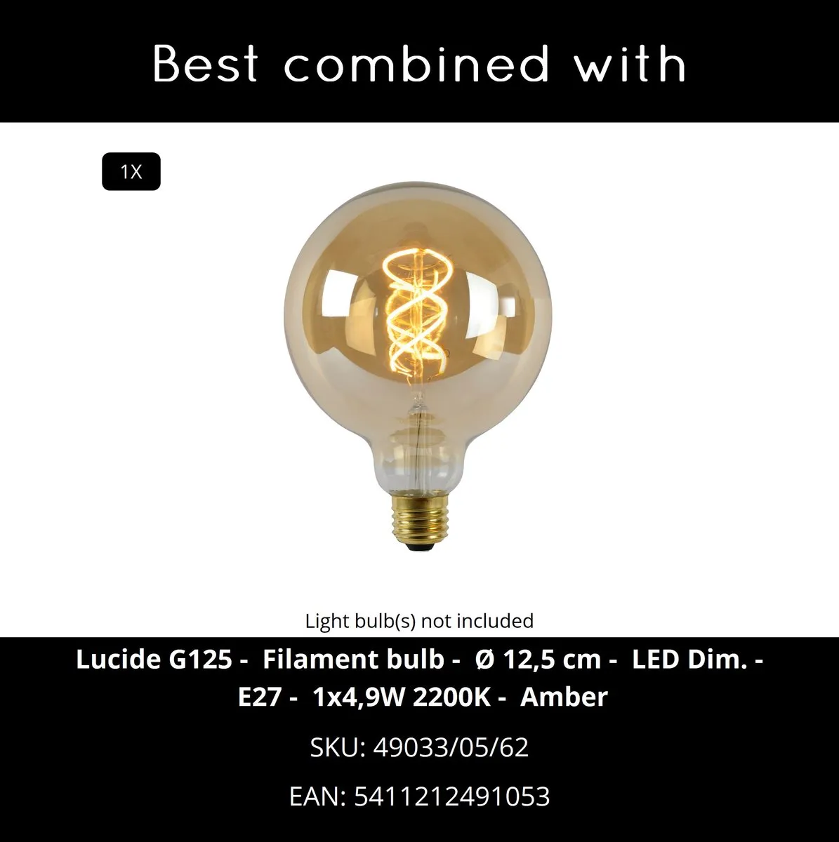Lucide MARIT Tafellamp E27 - Zwart