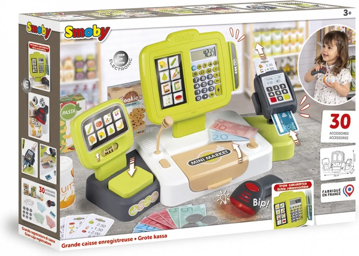 Smoby Elektronische Supermarkt Kassa - Multi - afbeelding 6 van 6