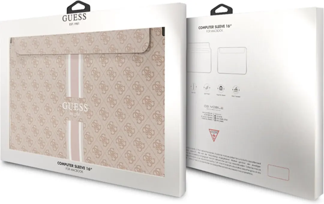Guess 4G Printed Stripe Hoes MacBook Pro 16" - Roze - GUCS16P4RPSP
