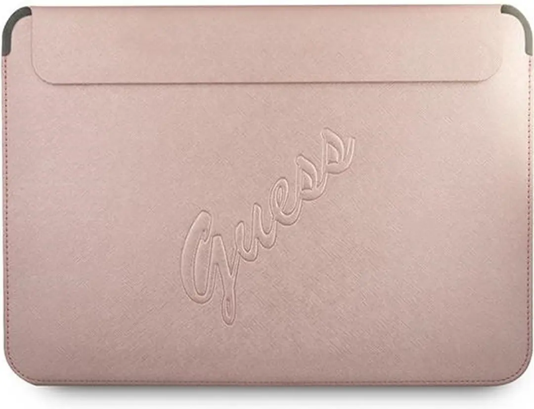Guess Saffiano Vintage Laptoptas GUCS13PUSASPI - Roze