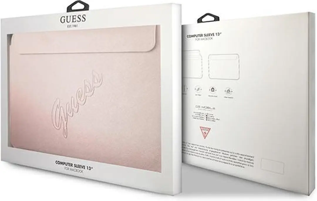 Guess Saffiano Vintage Laptoptas GUCS13PUSASPI - Roze