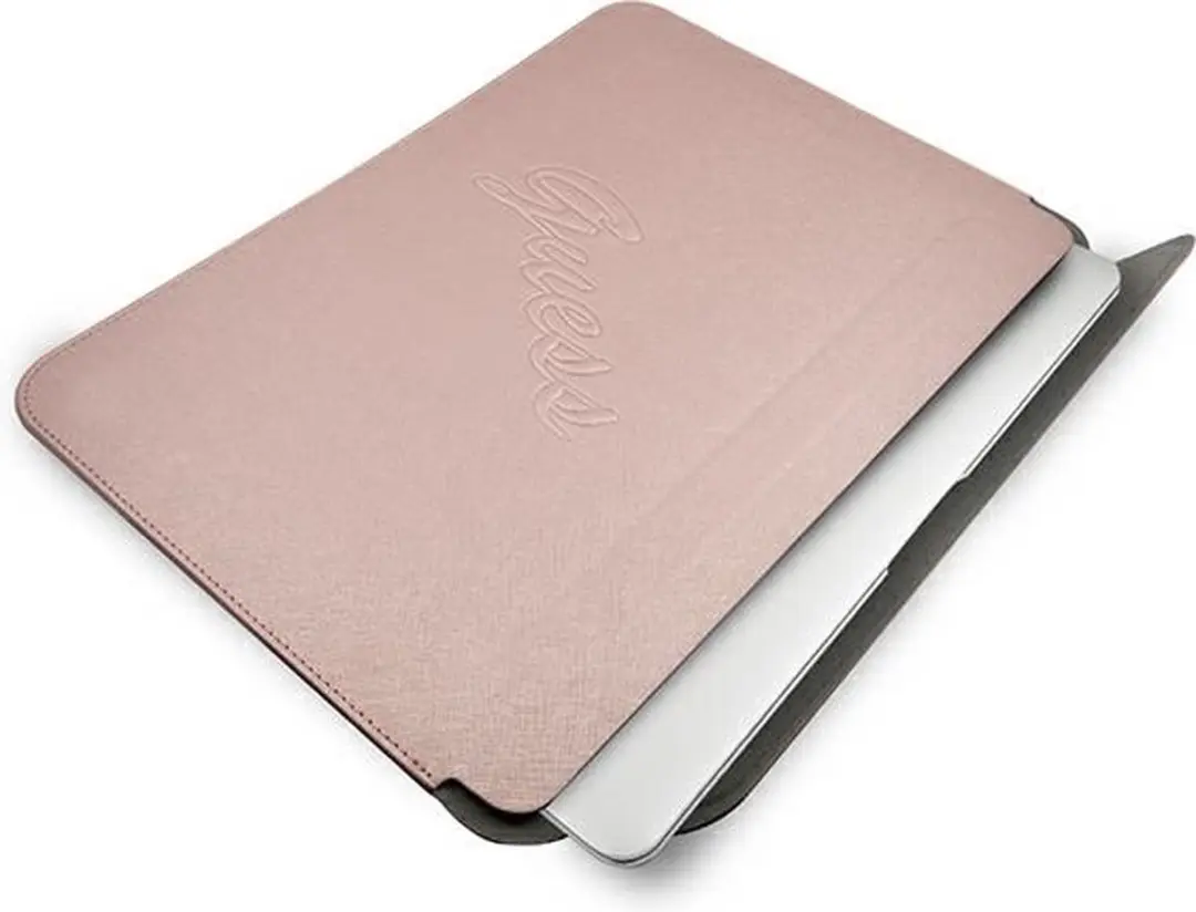 Guess Saffiano Vintage Laptoptas GUCS13PUSASPI - Roze