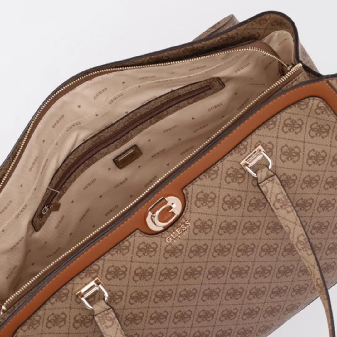 Guess Orlina Laptoptas 13 inch - 5 Vakken - Zand
