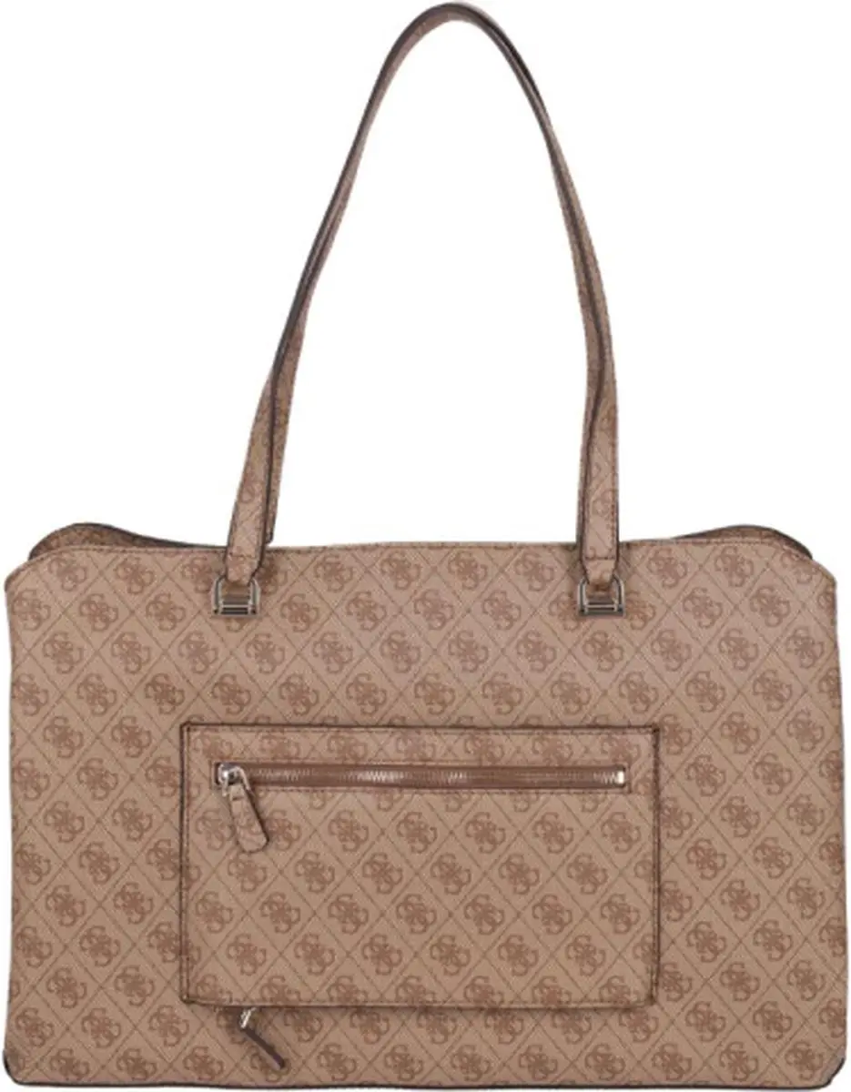 Guess Orlina Laptoptas 13 inch - 5 Vakken - Zand