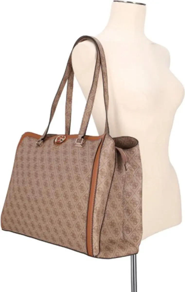 Guess Orlina Laptoptas 13 inch - 5 Vakken - Zand
