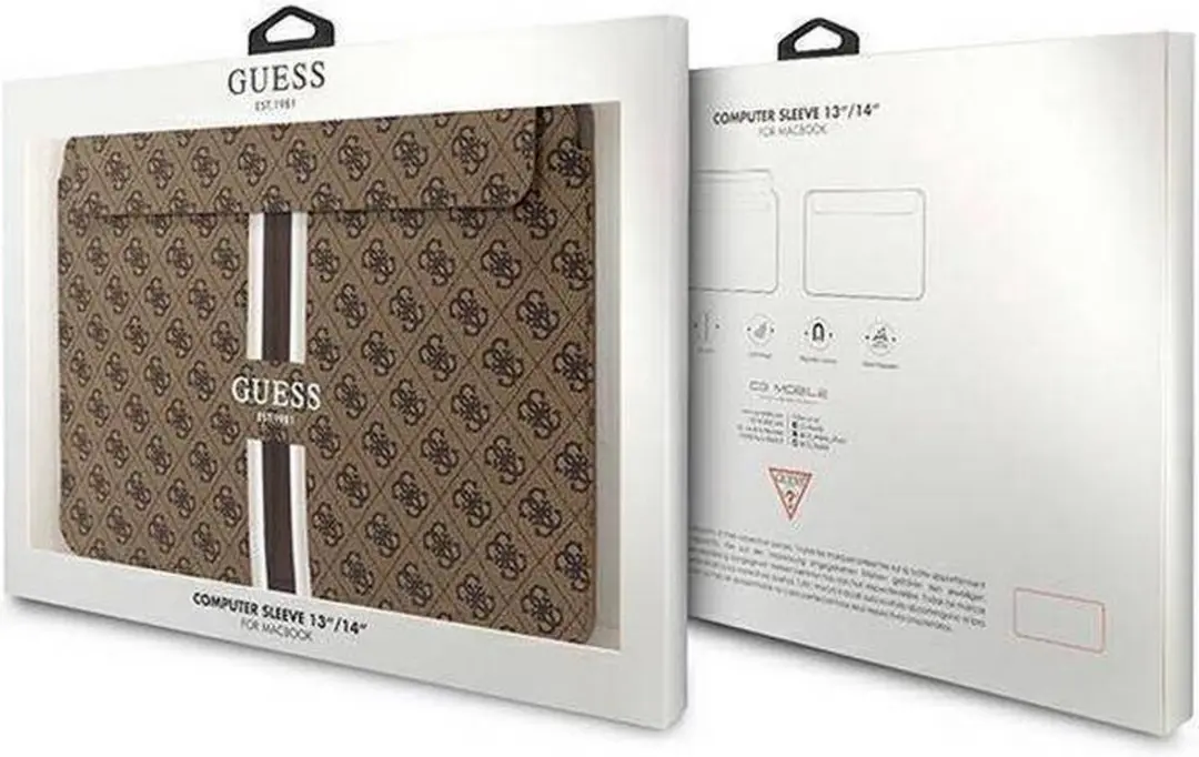 Guess Printed Stripe Hoes MacBook 14" - Bruin