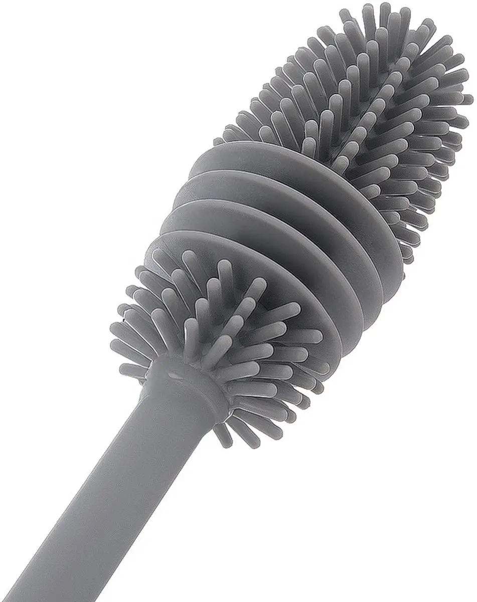 Orion Flessenborstel 32,5cm - Siliconen - Grijs