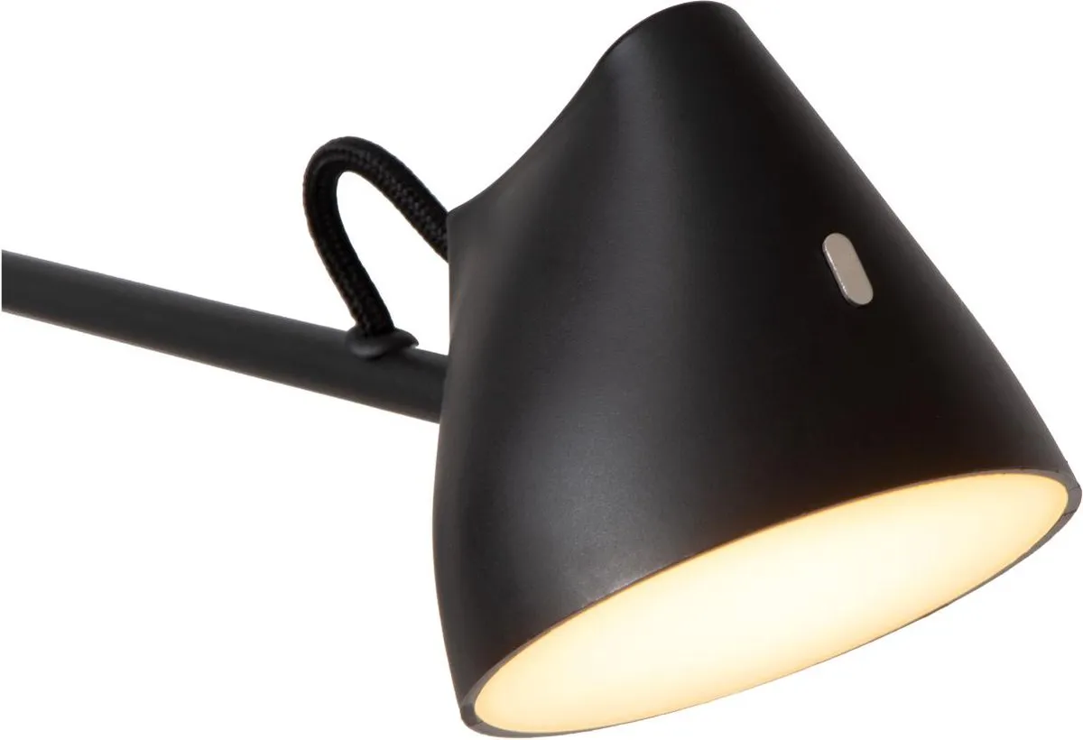 Lucide Milne Wandlamp LED 2x8W 2700K - Zwart