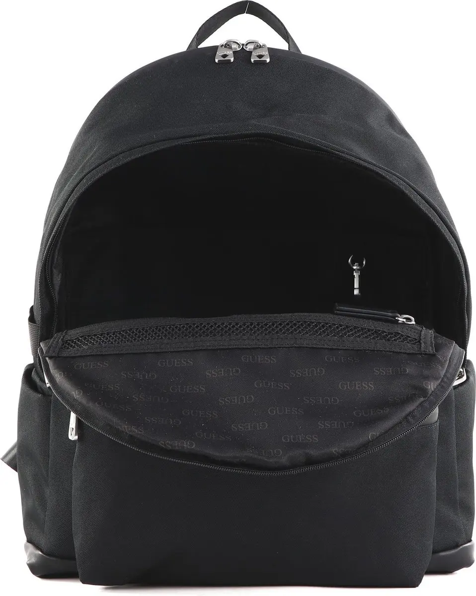 GUESS Tony Round Backpack - 3 Vakken - Zwart