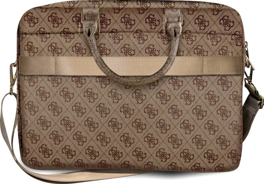 Guess PU 4G Logo Laptop Tas 7433 - 16 inch - Bruin