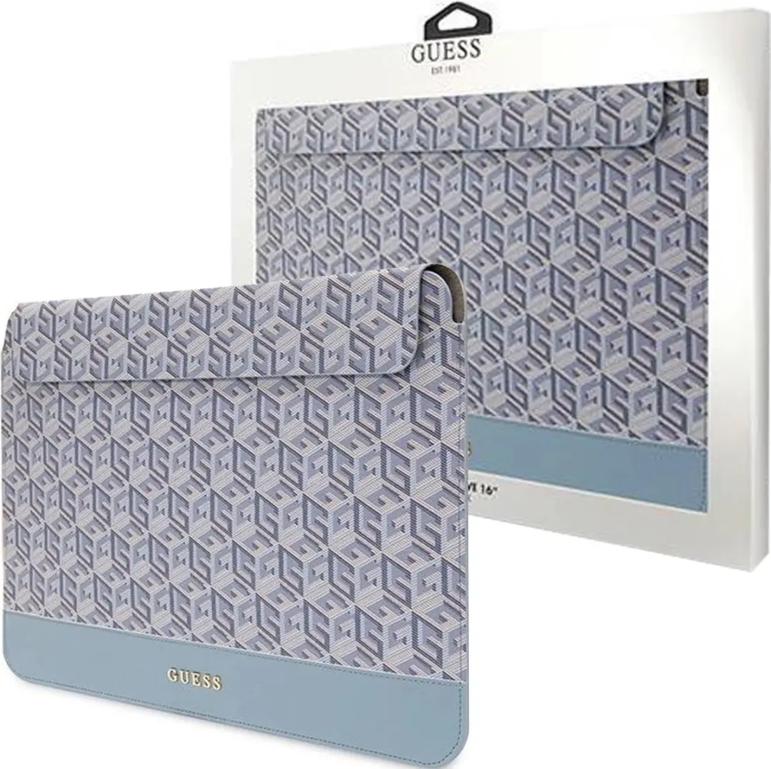 Guess G-Cube Hoesje MacBook 16" - Blauw