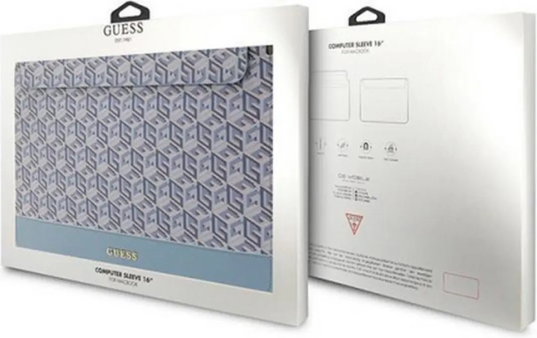 Guess G-Cube Hoesje MacBook 16" - Blauw