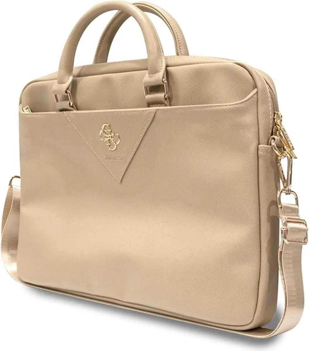 Guess Triangle Big 4G Laptoptas GUCB15ZPGSTEGD - 16" - Goud - afbeelding 6 van 6