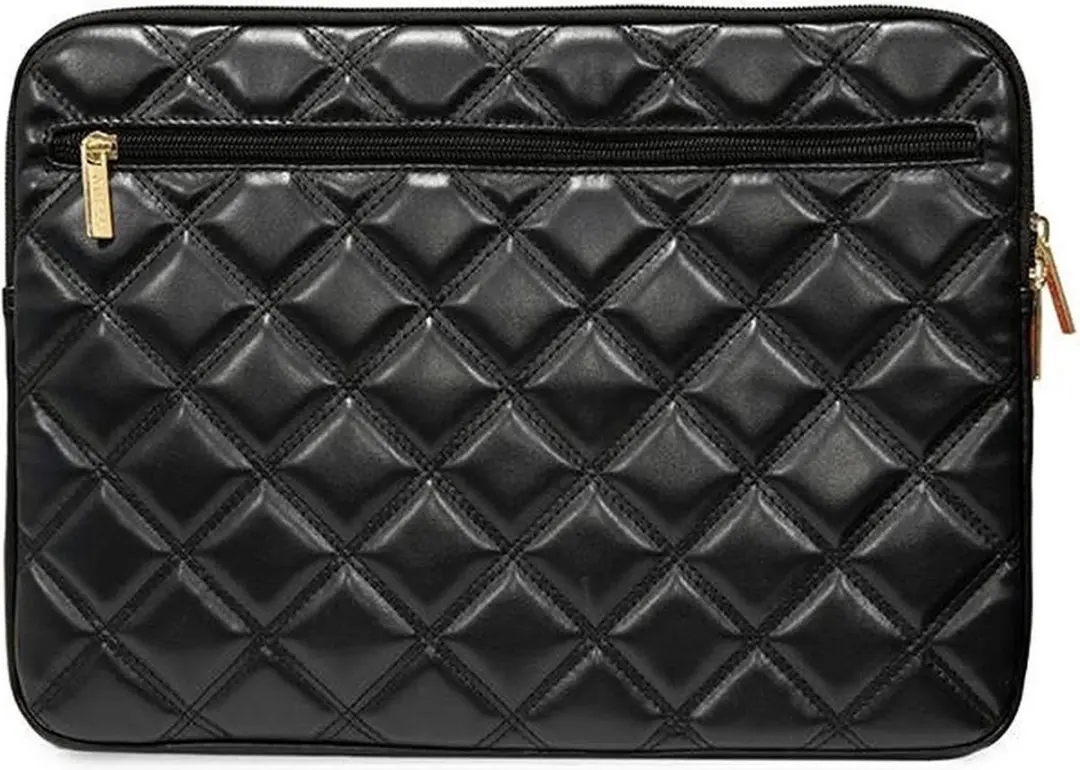 GUESS Gewatteerde PC Tas GUCS14ZPSQSSGK - 14 inch - Zwart